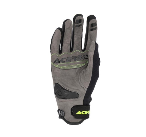 Guanti Moto Pelle Tessuto Acerbis Carbon G 5.0 Nero Giallo