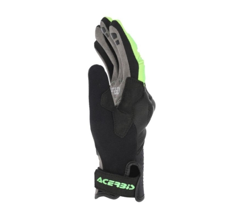 Guanti Moto Pelle Tessuto Acerbis Carbon G 5.0 Nero Verde