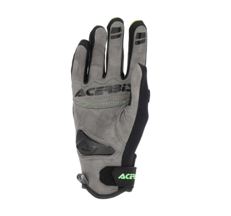 Guanti Moto Pelle Tessuto Acerbis Carbon G 5.0 Nero Verde