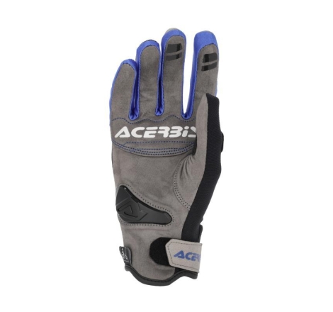 Guanti Moto Pelle Tessuto Acerbis Carbon G 5.0 Grigio Blu
