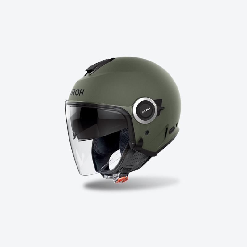 Casco Airoh Jet HELYOS Verde Opaco