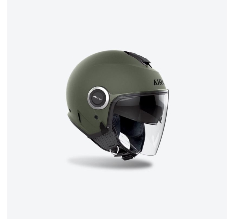 Casco Airoh Jet HELYOS Verde Opaco