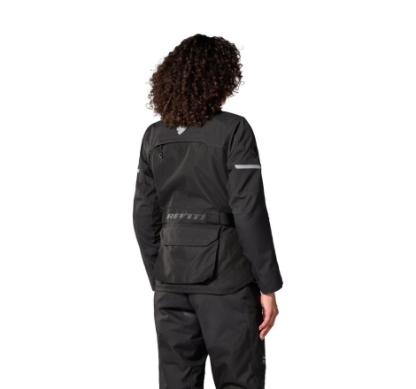 Giacca moto in tessuto Rev'it OUTBACK 5 H2O Donna 3 Strati Nero