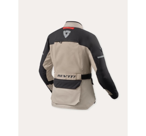 Giacca moto in tessuto Rev'it OUTBACK 5 H2O Donna 3 Strati Sabbia Nero