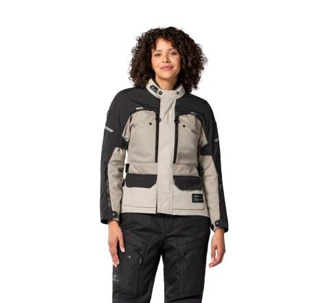 Giacca moto in tessuto Rev'it OUTBACK 5 H2O Donna 3 Strati Sabbia Nero