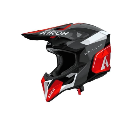Casco Cross Airoh WRAAAP CONQUER Rosso