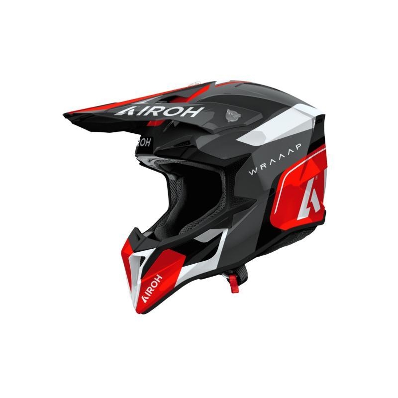 Casco Cross Airoh WRAAAP CONQUER Rosso