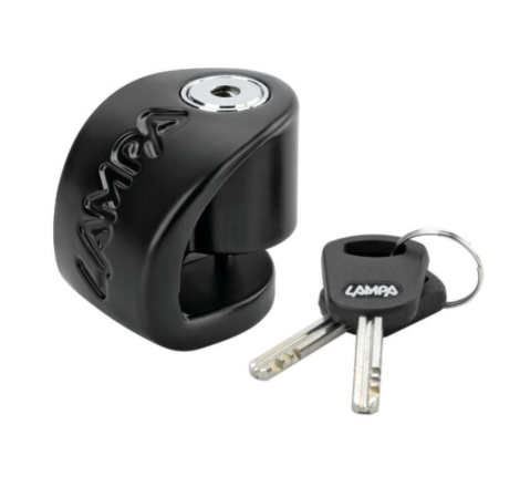 Blocca Disco Moto Lampa STONE XS Perno 5,5mm Nero