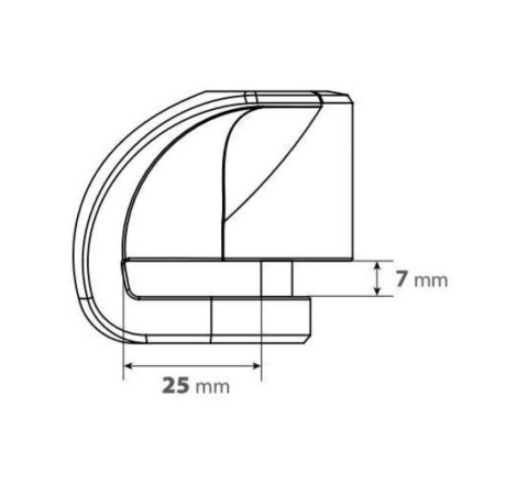 Blocca Disco Moto Lampa STONE XS Perno 5,5mm Rosso