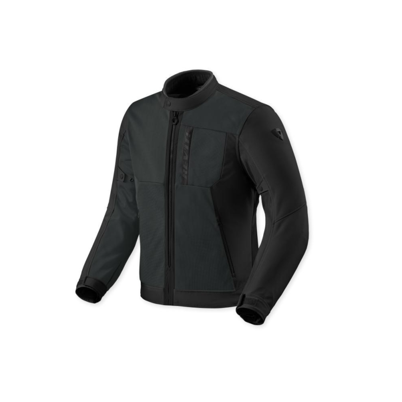 Giubbino moto in Tessuto traforato Estivo Rev'it HIGHCREST H2O Donna Nero