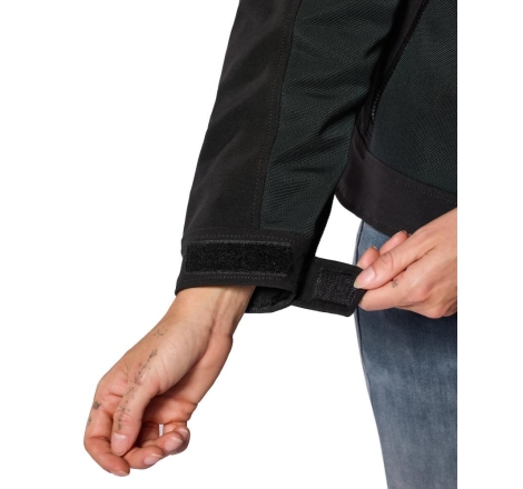 Giubbino moto in Tessuto traforato Estivo Rev'it HIGHCREST H2O Donna Nero