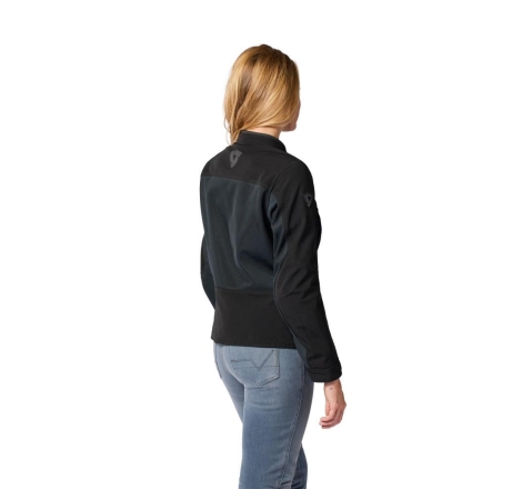 Giubbino moto in Tessuto traforato Estivo Rev'it HIGHCREST H2O Donna Nero