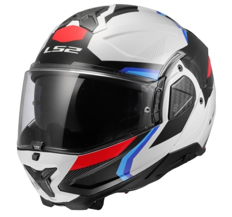 Casco Modulare FF906 Ls2 Advant II Triple Bianco Blu Rosso