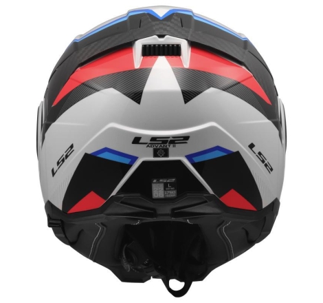 Casco Modulare FF906 Ls2 Advant II Triple Bianco Blu Rosso
