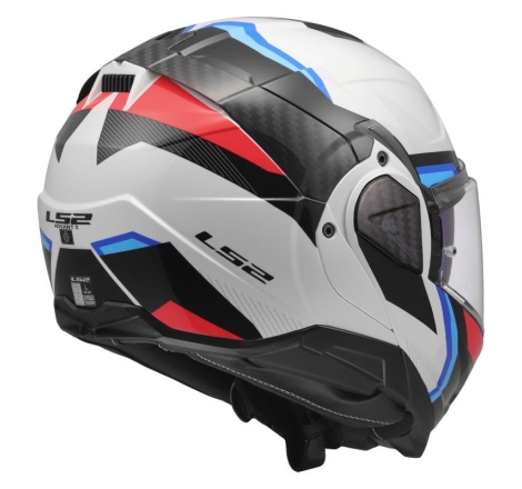 Casco Modulare FF906 Ls2 Advant II Triple Bianco Blu Rosso