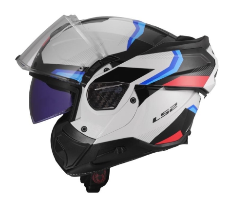 Casco Modulare FF906 Ls2 Advant II Triple Bianco Blu Rosso
