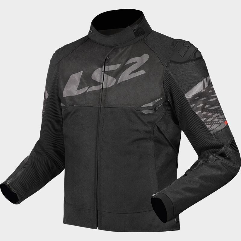 Giubbino Tessuto Ls2 APEX Donna Impermeabile Nero Grigio Scuro
