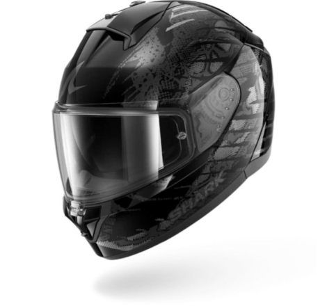 Casco integrale Shark RIDILL 2 REPTAIA Nero Antracite Grigio