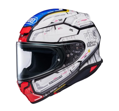 Casco Integrale Shoei NXR2 GUNDAM Grigio Blu Rosso