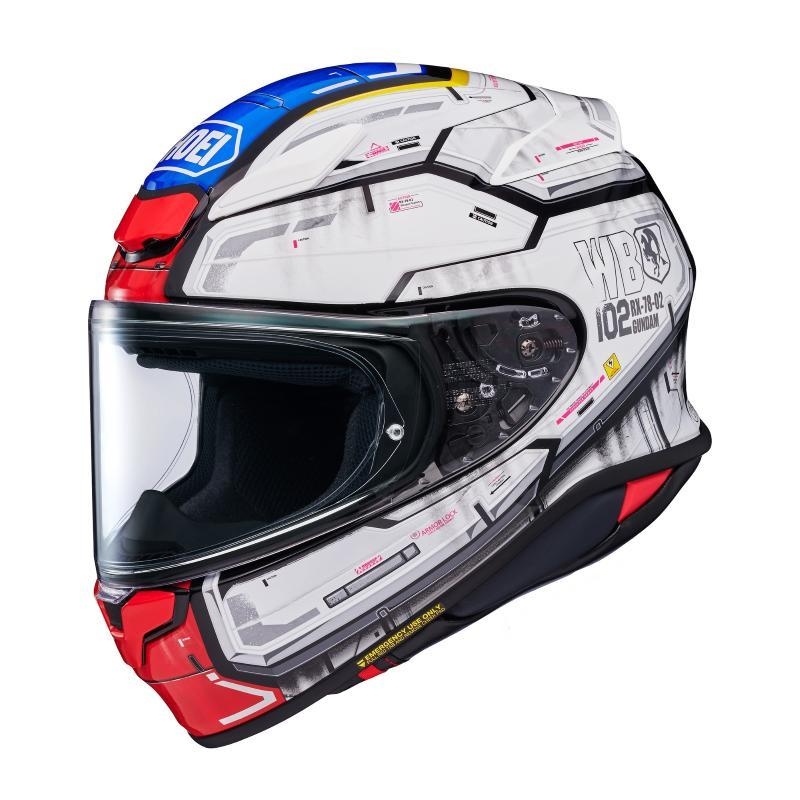 Casco Integrale Shoei NXR2 GUNDAM Grigio Blu Rosso