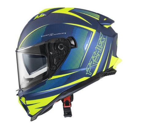 Casco Integrale Premier Typhoon FR12BM Blu Giallo Fluo Opaco