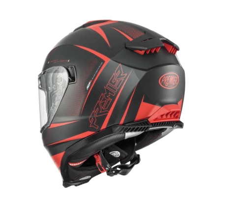 Casco Integrale Premier Typhoon FR92BM Nero Rosso Opaco