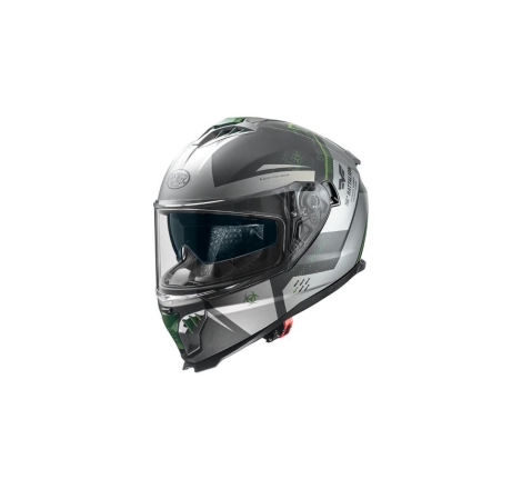 Casco Integrale Premier Typhoon BAMILYBM Grigio Verde Opaco
