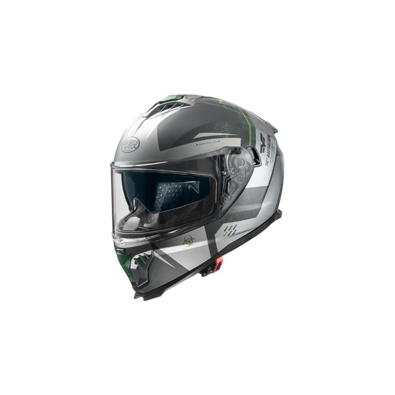Casco Integrale Premier Typhoon BAMILYBM Grigio Verde Opaco