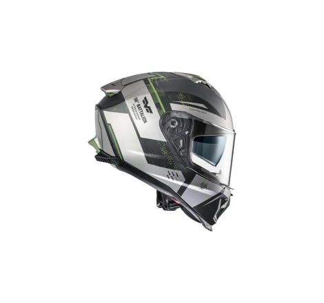 Casco Integrale Premier Typhoon BAMILYBM Grigio Verde Opaco