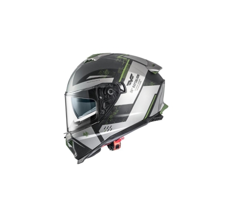 Casco Integrale Premier Typhoon BAMILYBM Grigio Verde Opaco