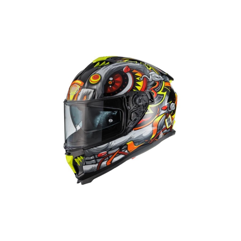 Casco Integrale Premier Typhoon LY12 Nero Grigio Opaco