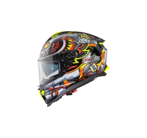 Casco Integrale Premier Typhoon LY12 Nero Grigio Opaco