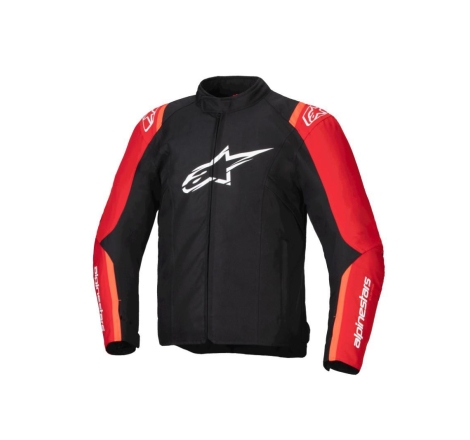 Giubbino Moto in Tessuto Alpinestars T-SPS V2 Waterproof  Nero Rosso Fluo