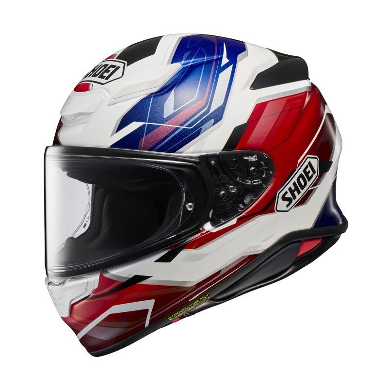 Casco Integrale Shoei NXR2 Capriccio Rosso Bianco Blu Opaco