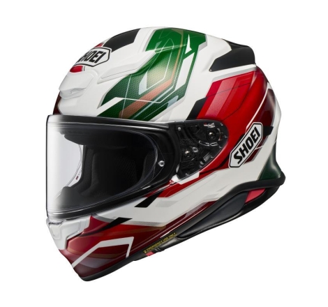 Casco Integrale Shoei NXR2 Capriccio Verde Bianco Rosso Opaco