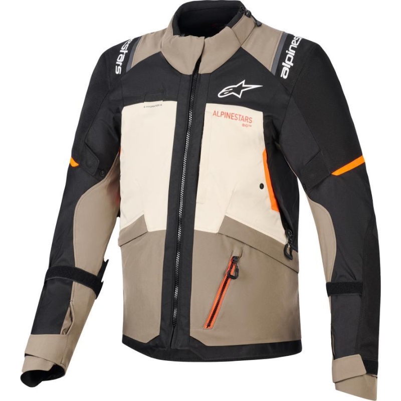 Giacca moto in tessuto Alpinestars Andes V4 Drystar Noce Nero