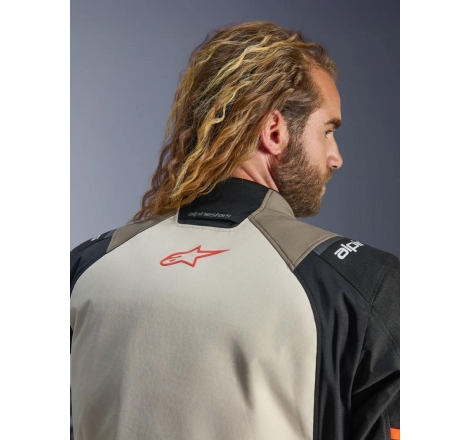 Giacca moto in tessuto Alpinestars Andes V4 Drystar Noce Nero