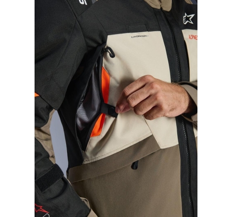 Giacca moto in tessuto Alpinestars Andes V4 Drystar Noce Nero