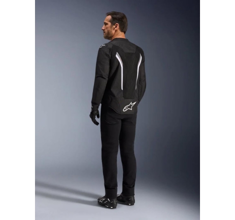 Giubbino Moto tessuto Alpinestars AST V3 AIR Nero Grigio Scuro Bianco