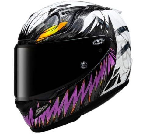 Casco Integrale HJC RPHA 12 ANTI VENOM 2 MARVEL Nero Bianco