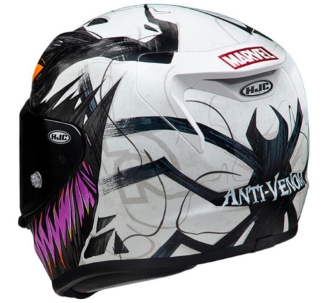 Casco Integrale HJC RPHA 12 ANTI VENOM 2 MARVEL Nero Bianco