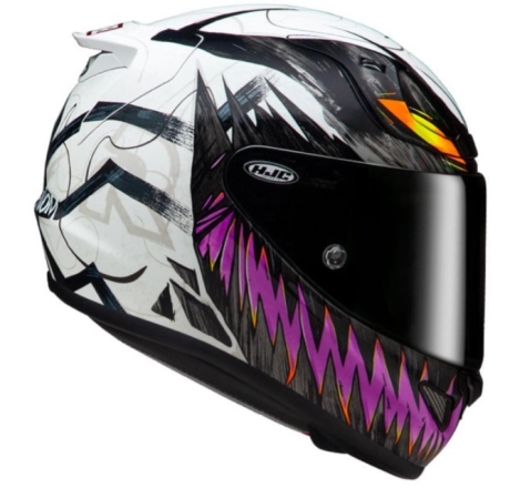 Casco Integrale HJC RPHA 12 ANTI VENOM 2 MARVEL Nero Bianco