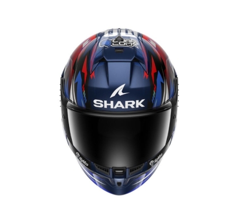 Casco Integrale Shark SKWAL CUP Replica Zarco Gp De France Blu Cromo Rosso
