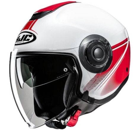 Casco Jet Hjc I40N VISION Bianco Rosso