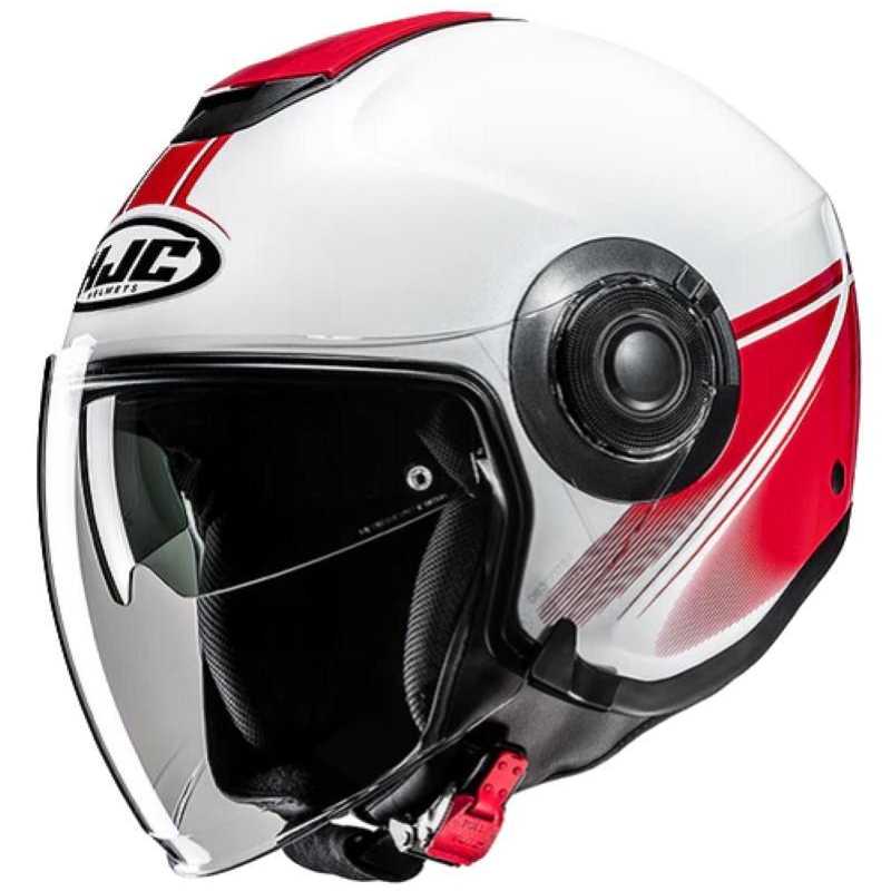 Casco Jet Hjc I40N VISION Bianco Rosso