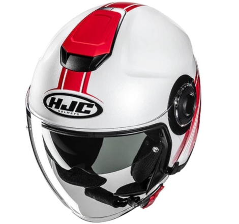 Casco Jet Hjc I40N VISION Bianco Rosso