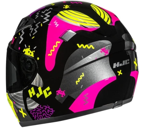 Casco Integrale Hjc Y10 MIKA Nero Viola Giallo