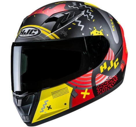 Casco Integrale Hjc Y10 MICA Nero Rosso Opaco