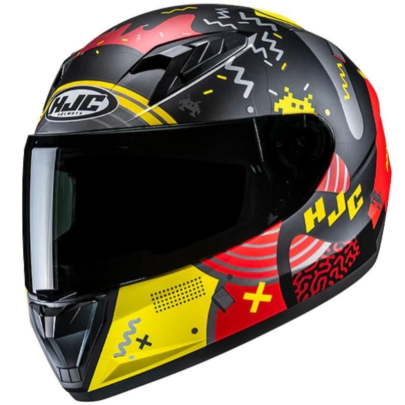 Casco Integrale Hjc Y10 MICA Nero Rosso Opaco