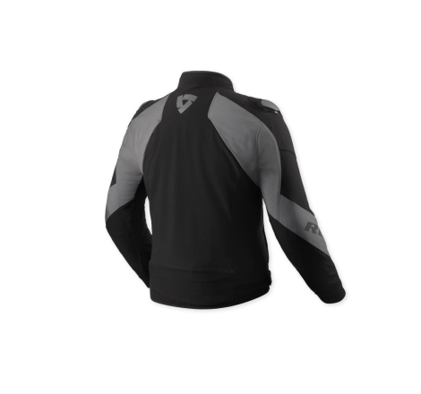 Giubbino moto in tessuto Rev'it HYPERSPEED 3 H2O Impermeabile Nero Grigio